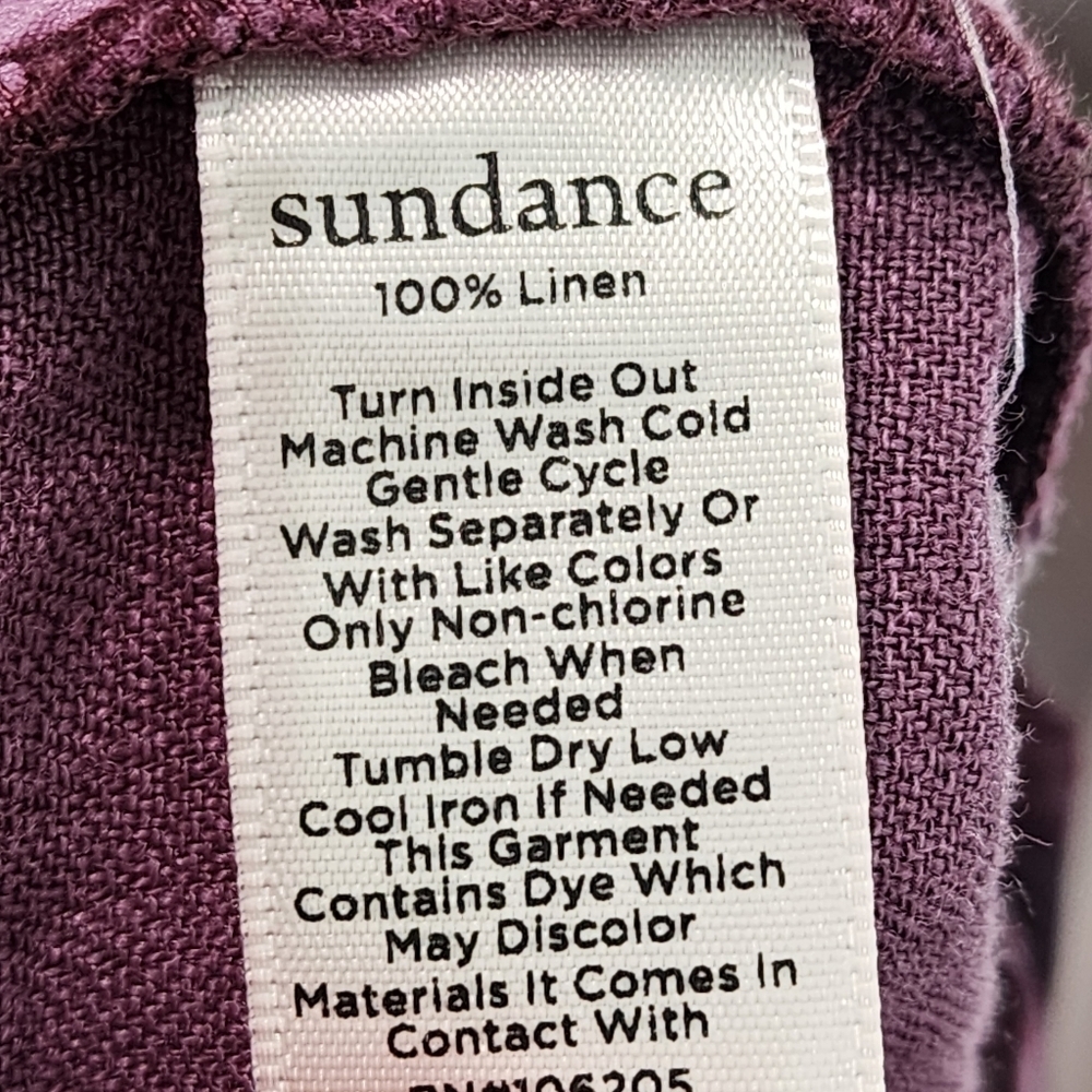 Sundance Women's Plus Size Adelaide Linen Pants - 14 - Picture 6 of 7